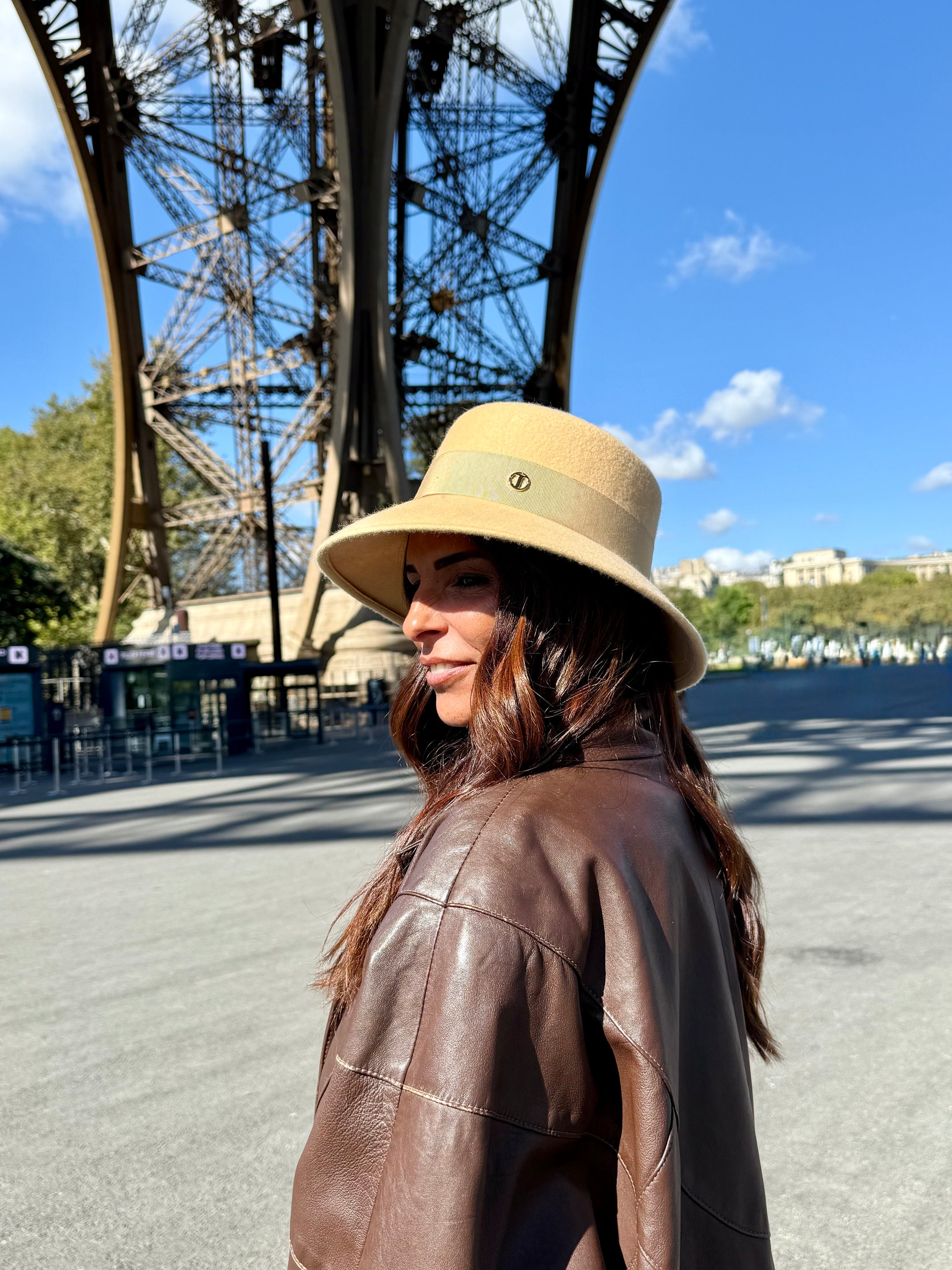 Audrey Bob Long 8 cm en Laine Vanille