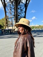 Audrey Bob Long 8 cm en Laine Vanille