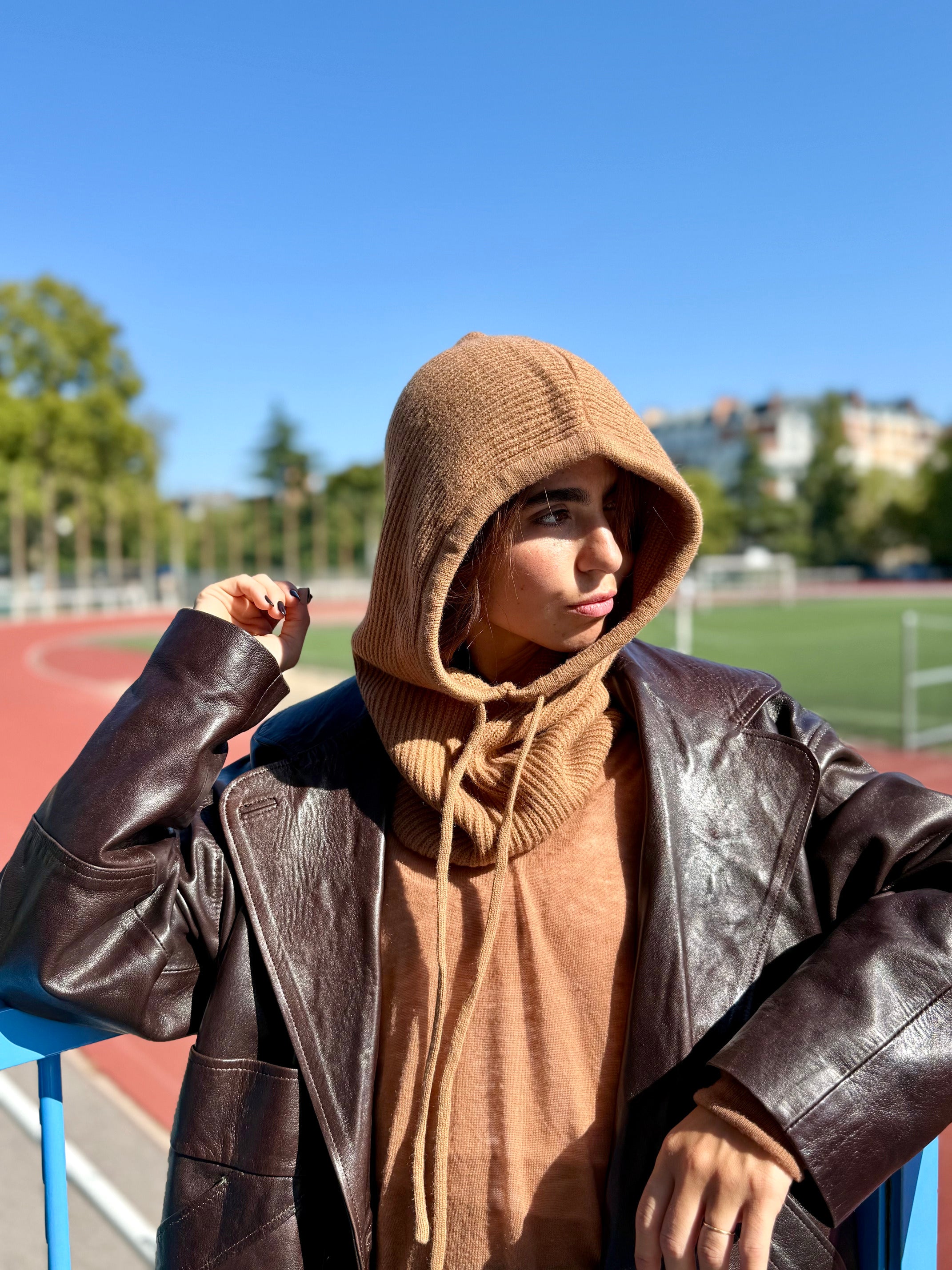 Cagoule Mixte en Laine et Acrylique