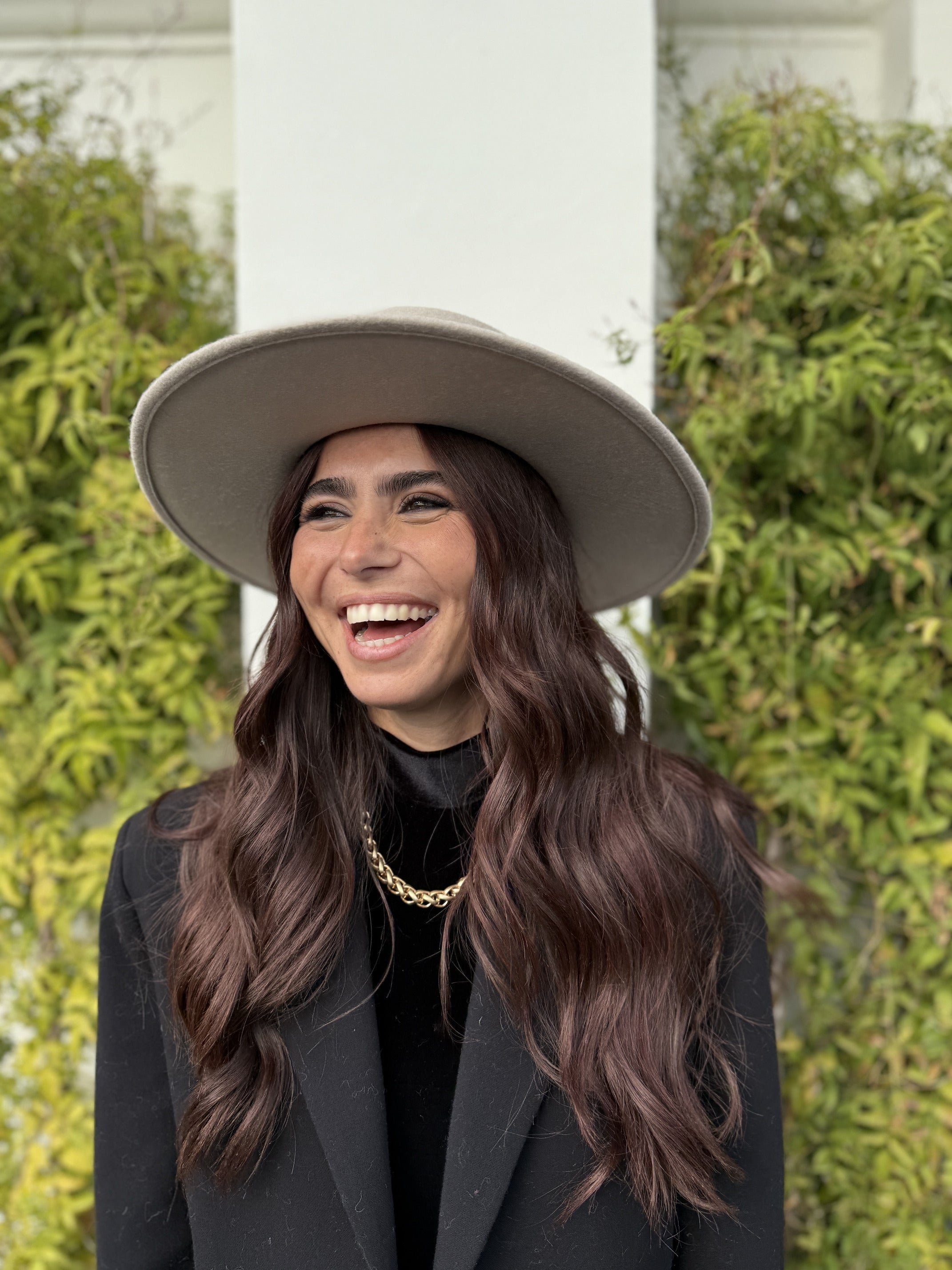 Canotier Ralph en Laine Grand Bord 9cm Gris