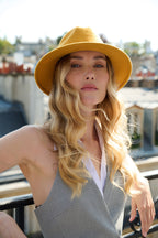 John Borsalino Bord 6.5 cm Jaune