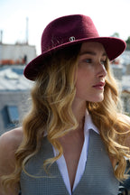 John Borsalino Bord 6.5 cm Bordeaux