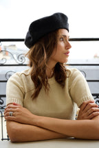 Béret Parisien Emily en Laine Noir