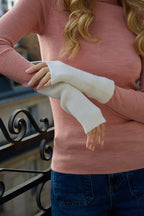 Mitaines en Laine et Cachemire Blanc