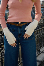 Mitaines en Laine et Cachemire Blanc