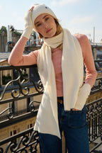 Mitaines en Laine et Cachemire Blanc