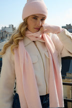 Bonnet en Laine et Cachemire Rose