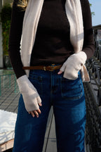 Mitaines en Laine et Cachemire Beige