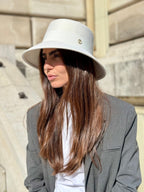 Audrey Bob Long 8 cm en Laine Blanc - Joe & Mey