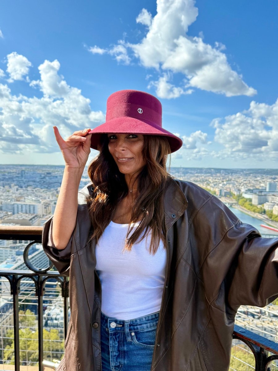 Audrey Bob Long 8 cm en Laine Bordeaux - Joe & Mey