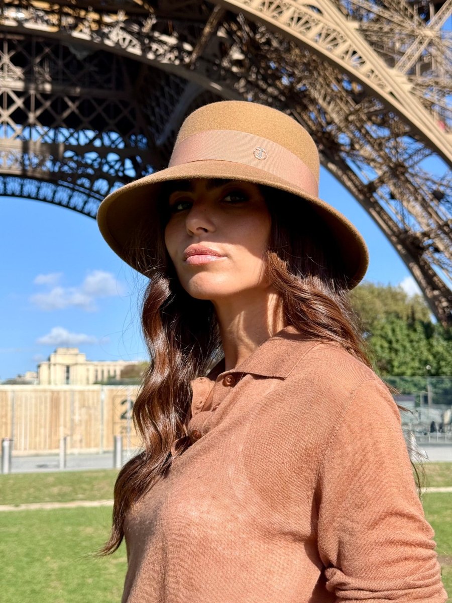 Audrey Bob Long 8 cm en Laine Camel - Joe & Mey