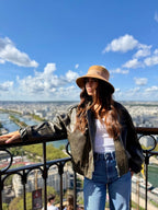 Audrey Bob Long 8 cm en Laine Camel - Joe & Mey