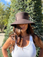 Audrey Bob Long 8 cm en Laine Choco - Joe & Mey