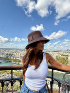 Audrey Bob Long 8 cm en Laine Choco - Joe & Mey