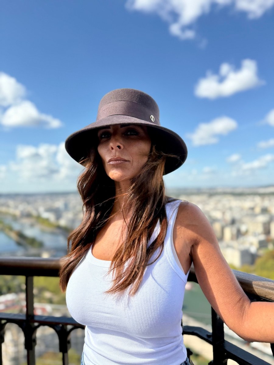 Audrey Bob Long 8 cm en Laine Choco - Joe & Mey