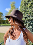 Audrey Bob Long 8 cm en Laine Choco - Joe & Mey