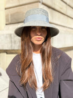 Audrey Bob Long 8 cm en Laine Gris chiné claire - Joe & Mey