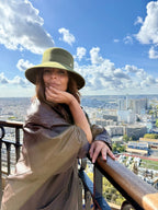 Audrey Bob Long 8 cm en Laine Kaki - Joe & Mey