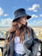 Audrey Bob Long 8 cm en Laine Noir - Joe & Mey