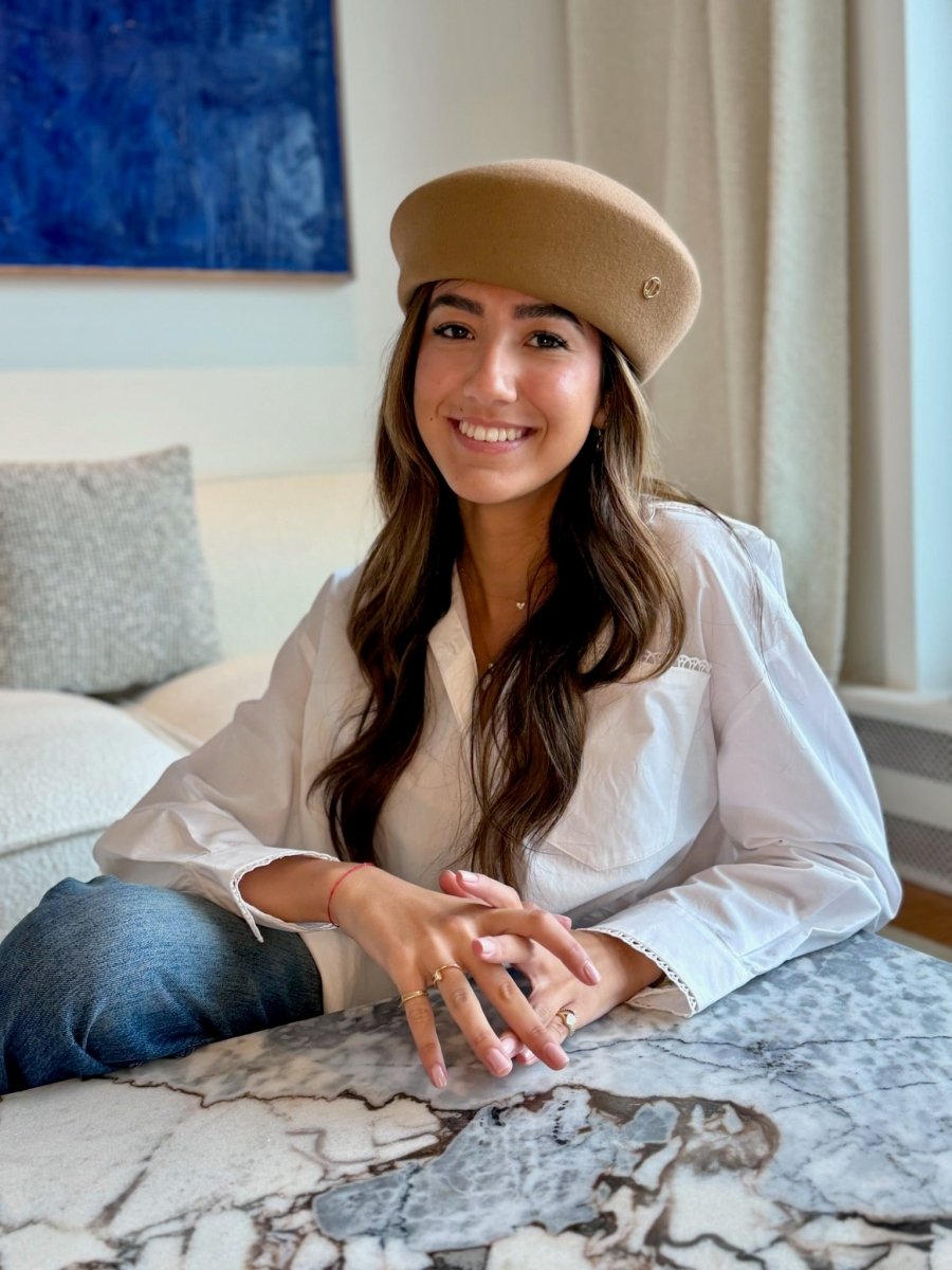 Béret Gigi en laine – Camel – vue 1