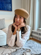 Béret Gigi en laine – Camel – vue 4