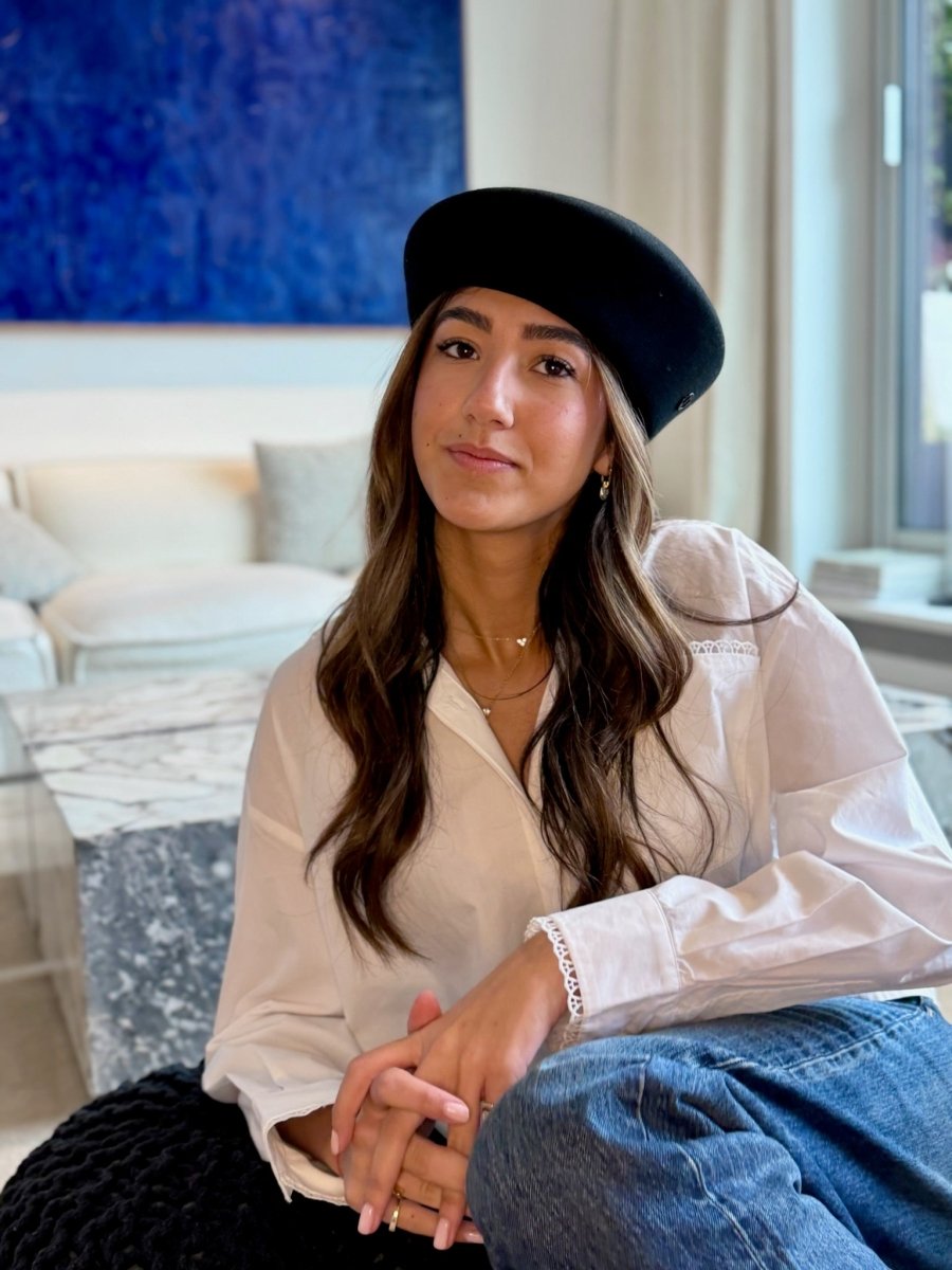 Béret Gigi en laine – Noir – vue 1
