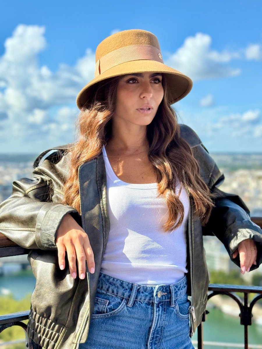 Bob Audrey en laine – Camel – vue 2