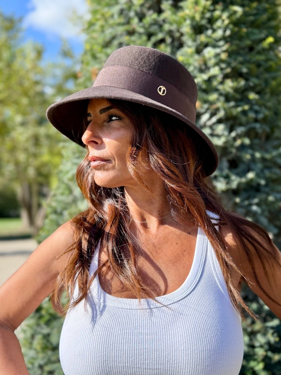 Bob Audrey en laine – Choco – vue 2