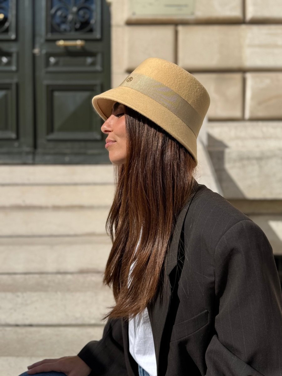 Bob Mary en laine – Beige – vue 3