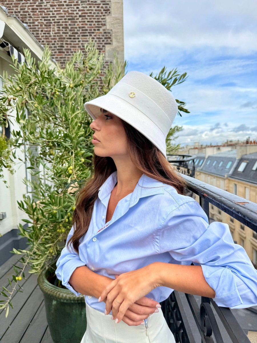 Bob Mary en laine – Blanc – vue 1