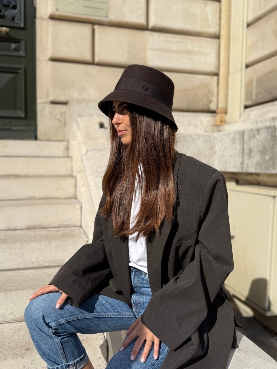 Bob Mary en laine – Choco – vue 2