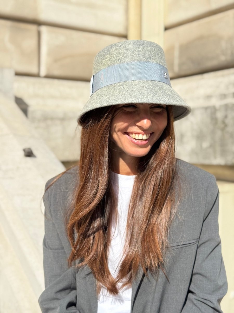 Bob Mary en laine – Gris chiné clair – vue 2