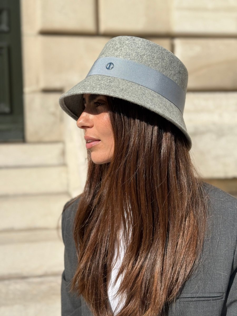 Bob Mary en laine – Gris chiné clair – vue 4