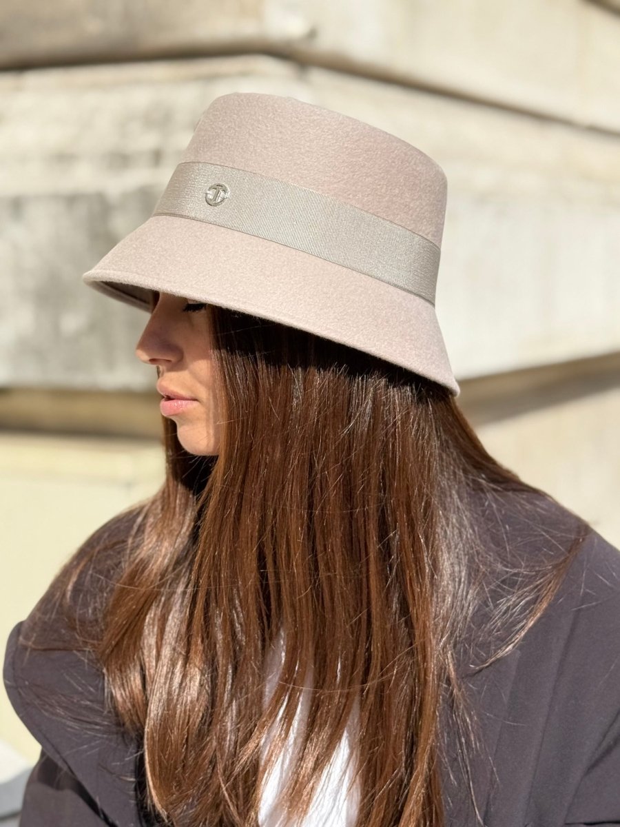 Bob Mary en laine – Taupe – vue 1