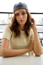 Bonnet Court à Revers en Velours - Joe & Mey