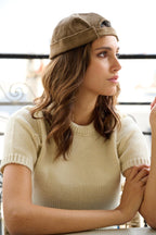 Bonnet Court à Revers en Velours - Joe & Mey