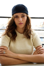 Bonnet Court à Revers en Velours - Joe & Mey