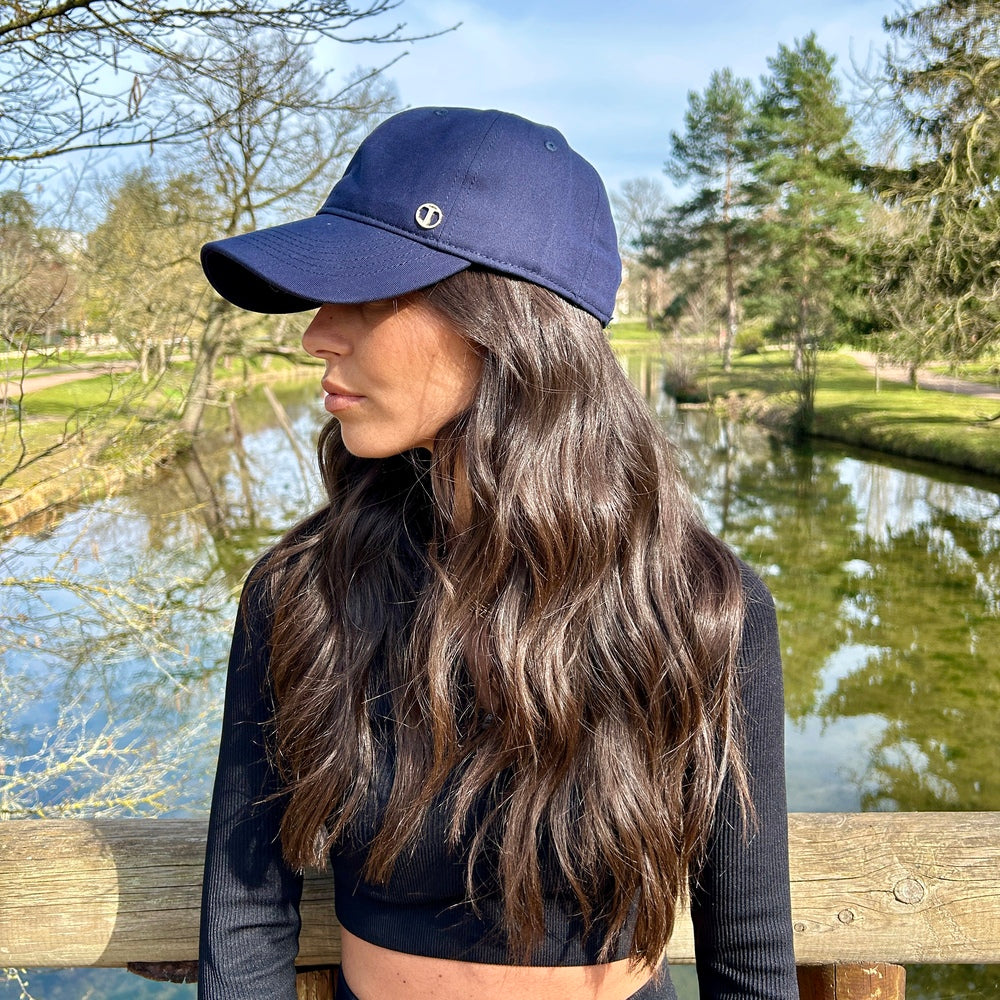 Casquette baseball en coton – Bleu marine – vue 1