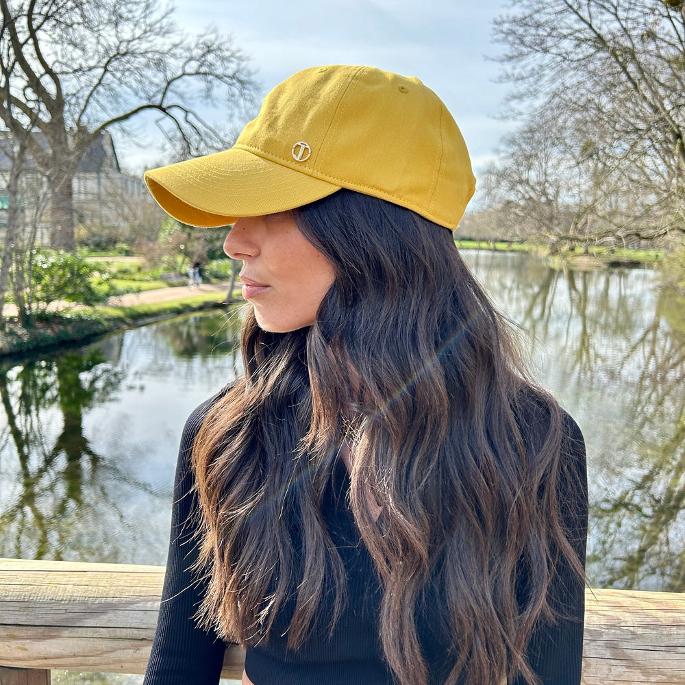 Casquette baseball en coton – Jaune – vue 1