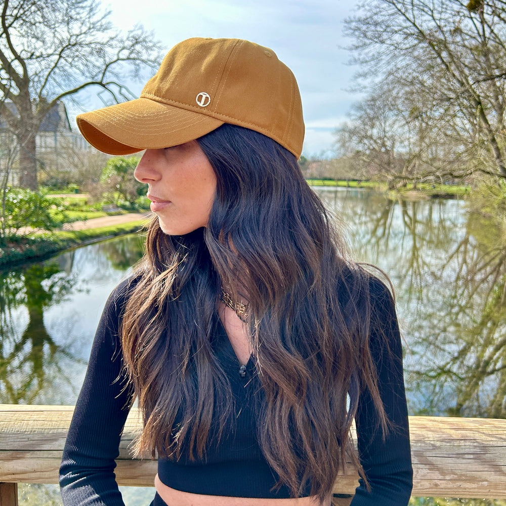 Casquette baseball en coton – Jaune moutarde