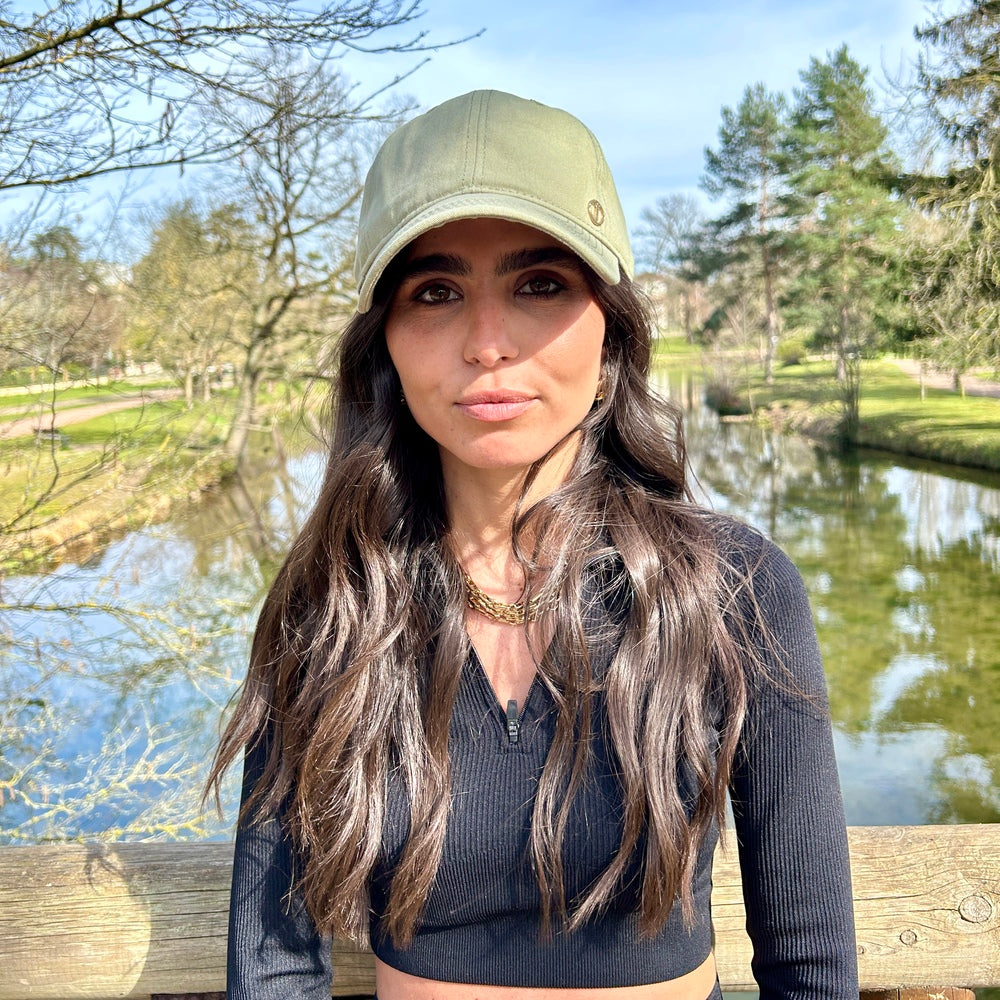 Casquette baseball en coton – Kaki clair – vue 1