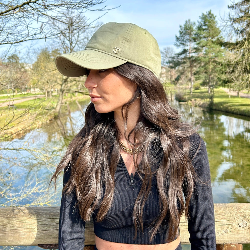 Casquette baseball en coton – Kaki clair – vue 2