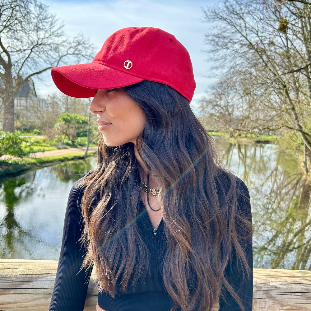 Casquette baseball en coton – Rouge – vue 1