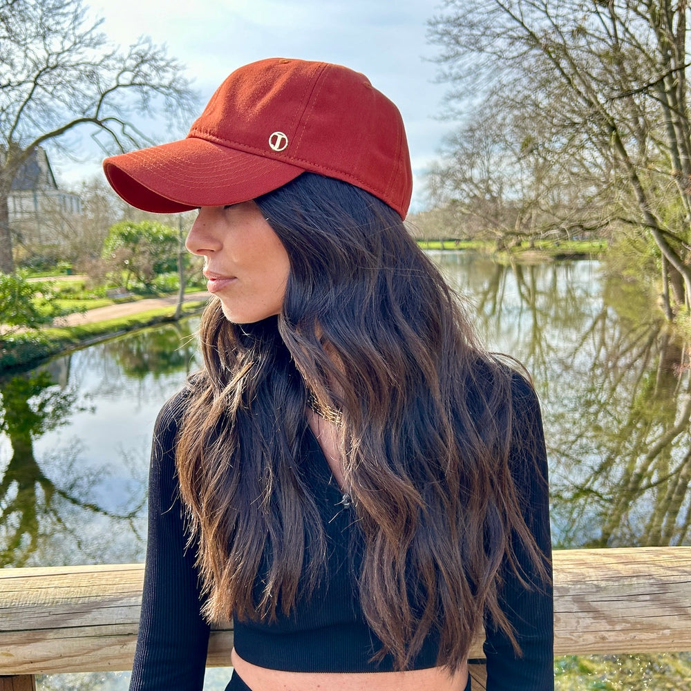 Casquette baseball en coton – Rouille