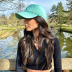 Casquette baseball en coton – Turquoise – vue 1