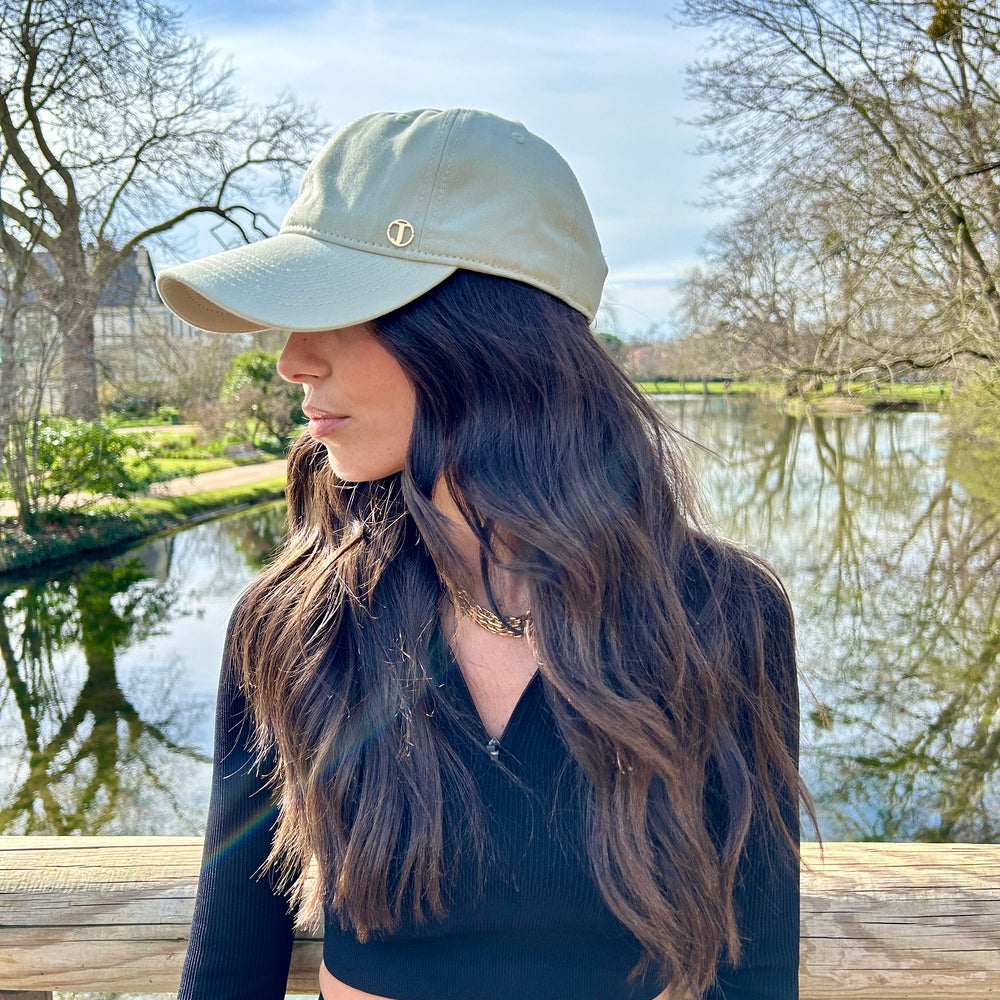 Casquette baseball en coton – Vert amande – vue 3