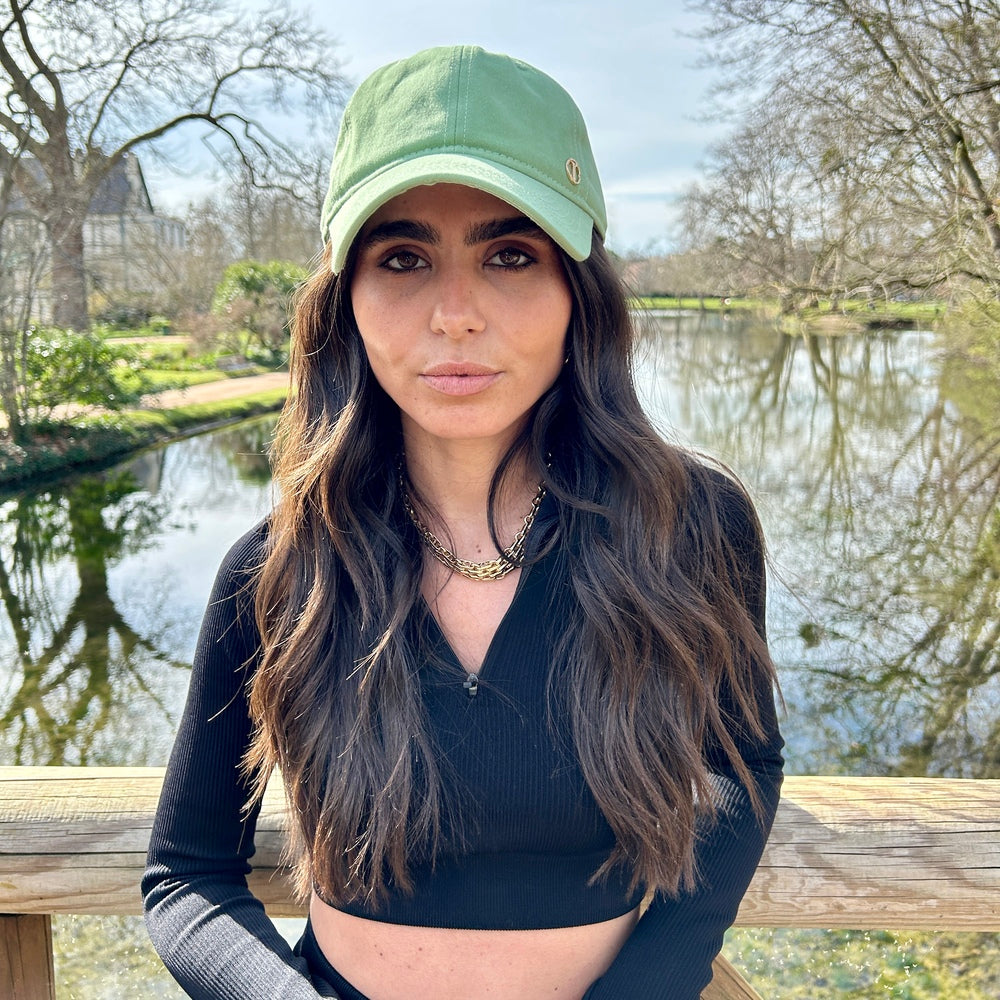 Casquette baseball en coton – Vert clair – vue 2