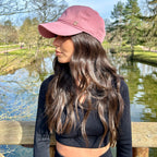 Casquette baseball en coton – Vieux rose – vue 1