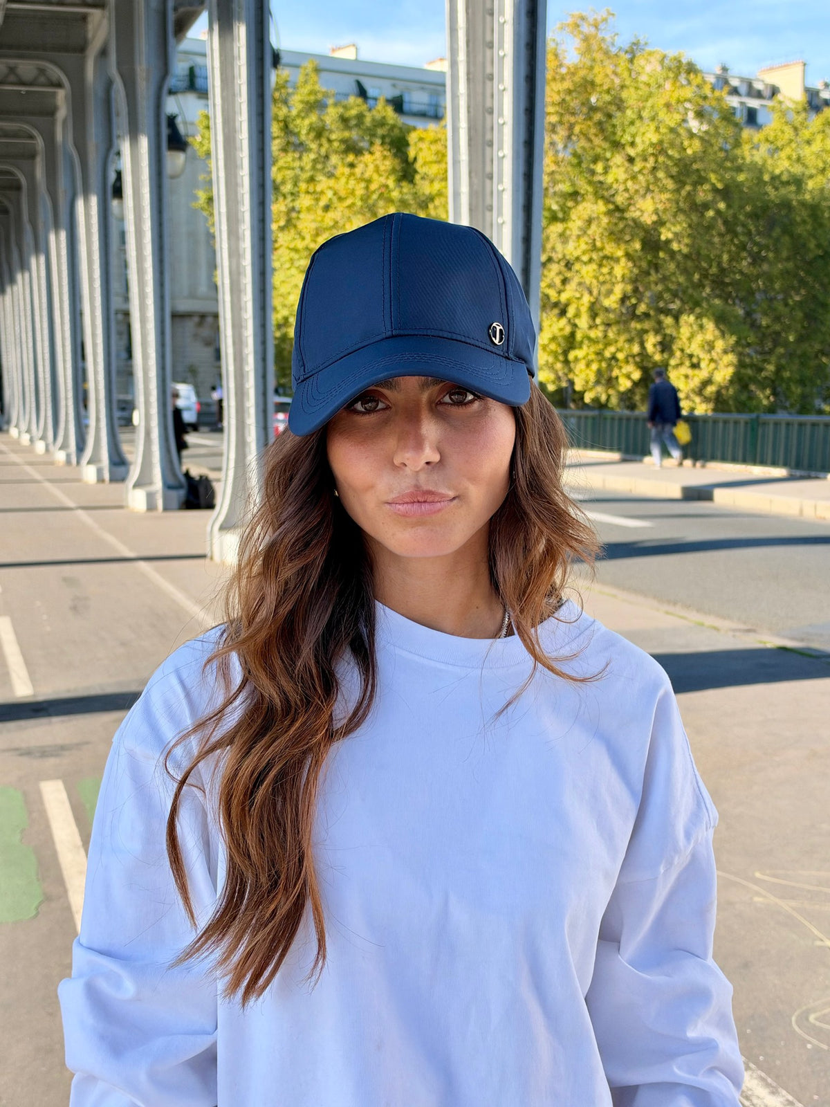 Casquette baseball imperméable – Bleu marine – vue 1
