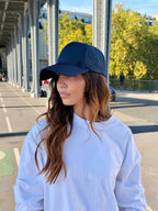 Casquette baseball imperméable – Bleu marine – vue 2